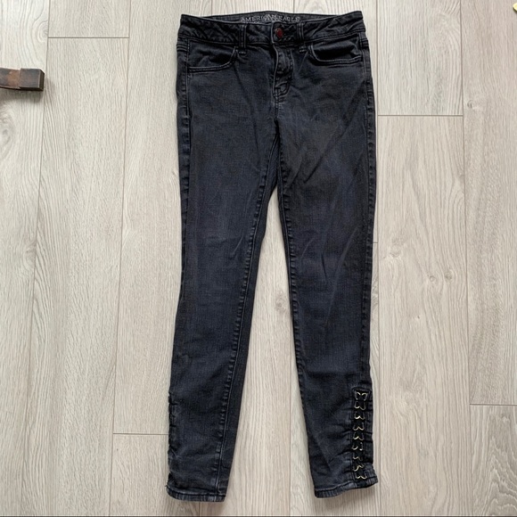 AE- Jegging with Gold Ankle Detail - Picture 1 of 5